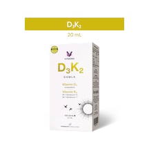 D3k2 Damla - 20 Ml - 400 Damla - 1000 Iu D3 & 20 Mcg K2 - %100 Organik Zeytinyağı Bazlı
