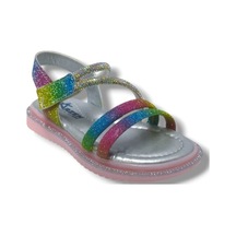 Arzen Bebe 231-25 Anatomik Simli Taşlı Cırtlı Kız Çocuk Sandalet 26-30 Renkli