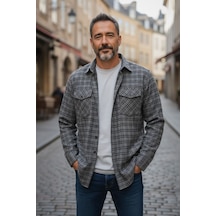 Linen Keten Klasik %100 Cotton Uzun Kollu Terletmeyen Gömlek Gri Linen Keten Klasik %100 Cotton Uzun Kollu Terletmeyen Gömlek Gri