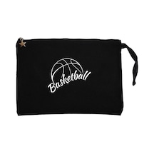 Basketball Season Siyah Clutch Astarlı Cüzdan / El Çantası Siyah