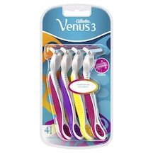 Gillette Venüs 3 Simply Kullan At Kadın Renkli Tıraş Bıçağı x 4