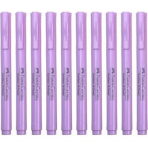 Faber 38 Kalem Tipi Fosforlu Kalem Pastel Mor 10 Lu Kutu 5030158113 Pembe