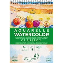 Van Dyck Sulu Boya Blok Classico Dokulu Cldpres A5+üst Sprl 15 Yp