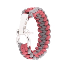 Survival Dağcı Paracord Bileklik 3 Kademeli Krom Kilit Çok Renkli
