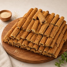 Yumuşak Susamlı Hurma Rulosu Bol Susamlı, Doğal Hurma Dolgulu, Geleneksel Lezzet 1 Kg