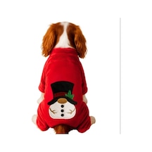 Gedyco Snowman Yumuşacık Peluş Küçük Irk Köpek Tulumu-21557