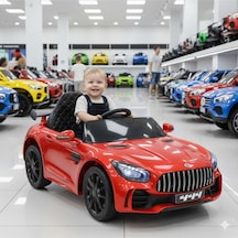 444 Gtr Sport Akülü Araba 12v Uzaktan Kumandalı Babyhope Mercedes Kırmızı