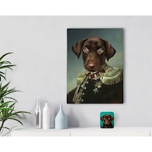 Kişiye Özel Evcil Dost Rönesans Tasarımlı Kanvas Tablo 30X50Cm-3