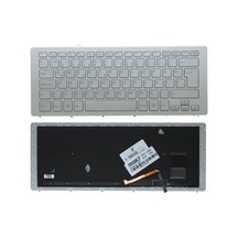 Sony Uyumlu Vaio SVF15N15ST, SVF15N15STS Klavye Işıklı (Gümüş TR) (Pars Power) Gümüş - ışıklı 803654