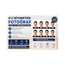 Cantex Tech 8 Adet 5x6 Cm Biyometrik Vesikalık Fotoğraf Ehliyet Ve Kimlik Uyumlu