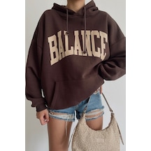 Altamira Kadın Kahverengi Balance Sweatshirt 001