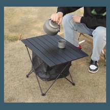 Xindoker Alüminyum Siyah Çekirdekli Çıkabilir Masa - Çadır, Piknik, Barbekü İçin Taşınabilir Ve Kolay Kurulum Çok Renkli
