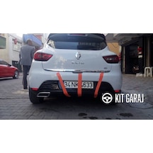 Renault Clio Egzoz Görünümlü Difüzör Plastik Boyasız