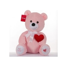 Peluş Seni Seviyorum Kalpli Ayı Oyuncak 50 Cm Pembe Sevgiliye Hediye Sevgililer Günü Hediyesi PEMBE