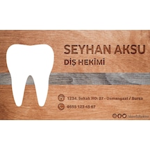 Bk Gift Kişiye Özel Diş Hekimi Tasarımlı Bitmeyen Kartvizit - Model 2