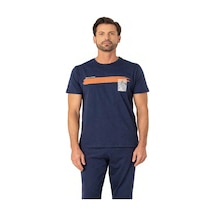 Pierre Cardin 6077 Erkek Penye Pijama 25y İndigo