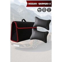 Nissan Qashqai2 Uyumlu Siyah Renk Koltuk Yastığı Bagaj Çantası Lüks Model