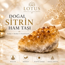Premium Brezilya Doğal Sitrin Ham Taşı Doğal Kristal Dekor Taşı 100g