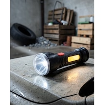 Uzun Menzilli Işıldak 9 Led 4 Mod