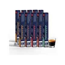 Nish Coffee Kapsül Kahve 10'lu Set 2xlungo,2xıtaly,2xristeretto,2xsmooth,2xdecaf -100 Adet Kapsül Kahve