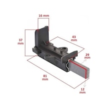 Beko Uyumlu D25081B Çamaşır Makinesi Motor Kömürü
