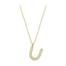 Gümüş Gold Ü Harfi Kadın Kolye - Colorname: Gümüş / Varyantbarcode: Pt11003019 / Colorpicture: Https://www.gumush.com/img/products/t6630 Td 1.jpg