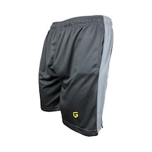 Top Glory Fitness Şort Spor Şortu Gri Şeritli