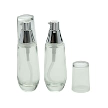 Şeffaf Cam Oval Losyon Şişesi 30 Ml