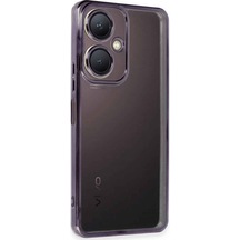 Vivo Y27 Uyumlu Kılıf Lensli Silikon - Mor