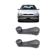 Vw Golf 3 1992-1998 Uyumlu Manuel Çevirmeli Cam Açma Kapama Kolu Siyah 2 Adet Takım 1h0837581
