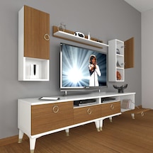 Decoraktiv Eko 5200da Mdf Gold Tv Ünitesi Tv Sehpası Beyaz - Ceviz