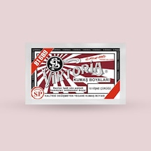 Viktoria Kumaş Boyasi 10 Vişne Çürüğü - 3 Paket Boya + 2 Paket Fiske Çok Renkli