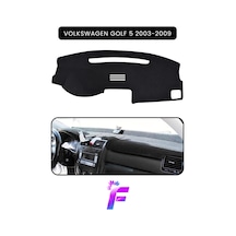 Volkswagen Golf 5 2003-2009 Torpido Örtüsü Güneşten, Isıdan, Çatlamadan Korur Tam Uyum C6 Siyah