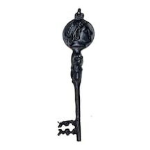 Sezar Figürlü Dekorartif Büyük Anahtar, 270x66 Mm - Antik Tarihi Vintage Biblo Süs Anahtarı Altın