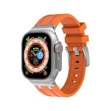 Kilifone -  Apple Uyumlu  Watch  Ultra 49mm - Kordon Silikon Kordon Krd-89