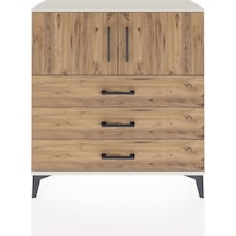 Arges Şifonyer 2 Raflı 3 Çekmeceli 2 Kapaklı 88x30x96 Aytaşı-çam Aytaşı