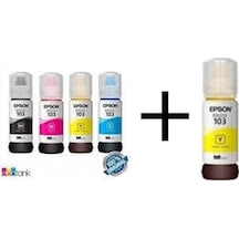 Epson 103 Ecotank L3160 4 Renk Mürekkep Takımı + 1 Sarı Mürekkep