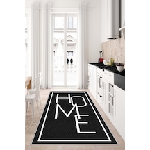 West Home Dijital Baskı Yıkanabilir Kaymaz Taban Leke Tutmaz Mutfak Halısı Salon Halısı Ve Yolluk Wh 575 Black