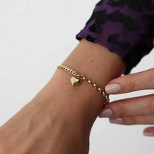 By Golden House Kalpli Doç Künye Bileklik