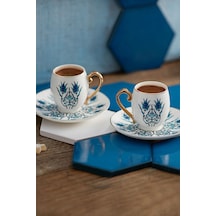 Karaca  İznik 2 Kişilik Kahve Fincanı Takımı 80 ml