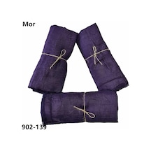 Soft İpek Bambu Pamuk Şal Mor 902-139 Çok Renkli