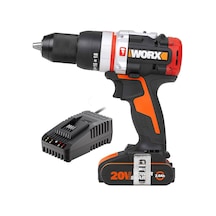 Worx Wx354.9c 20volt/2.0ah Li-ion Tek Akülü Kömürsüz Profesyonel Darbeli Şarjlı Matkap Fr Wx354.9c