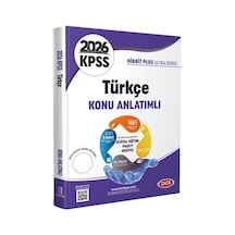 2026 Kpss Türkçe Hibrit Plus Ultra Serisi Konu Anlatımlı Data Yayınları