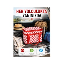 25 Litre Isı Yalıtımlı Termos Çanta Alüminyum Folyo İç Kaplamalı Piknik Çantası Siyah