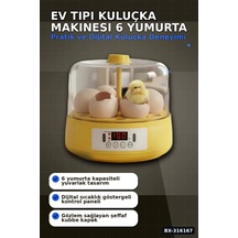 Kuluçka Makinesi 6 Yumurta Kapasiteli Otomatik Döndürmeli Ev Tipi Mini Bx-316167