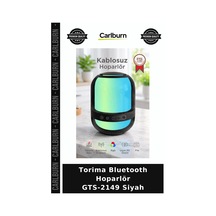 Premium Torima Bluetooth Hoparlör Gts-2149 Siyah Işıklı Model Eğlence Aleti Renkli Lamba