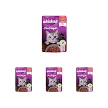 Tr Pouch Pure Delight Jöle İçinde Sığır Etli Yetişkin Kedi Konservesi 85 Gr Tekli Paket 4 Paketi