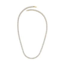 Merano Design 4mm Gold Su Yolu Kolye 60cm Turuncu