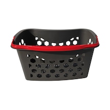 Fasulye Tipi Plastik Alışveriş Sepeti - Market El Sepeti Siyah
