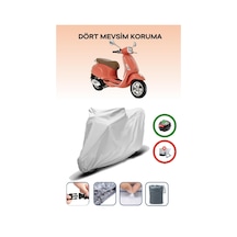 Vespa Primavera 125 Gri Motosiklet Brandası Arka Çanta Uyumlu
